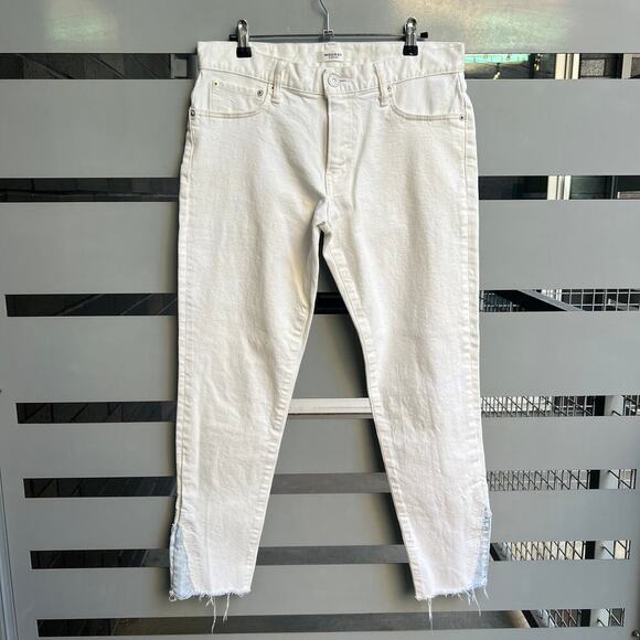 MOUSSY Vintage Mv Burnside White Denim Slim Jeans Size 30 - Picture 3 of 12